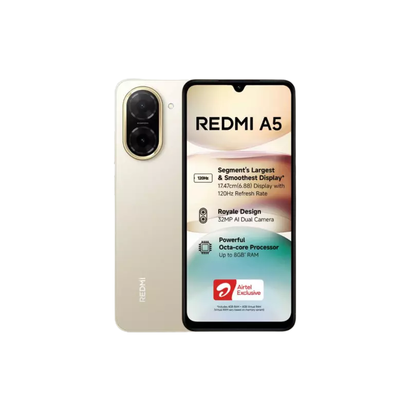 REDMI A5 4G (Jaisalmer Gold, 64 GB) (3 GB RAM)