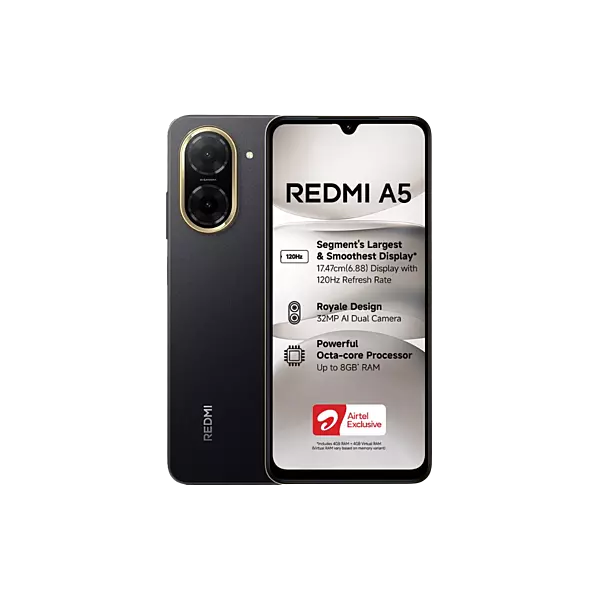 REDMI A5 4G (Just Black, 64 GB) (3 GB RAM)