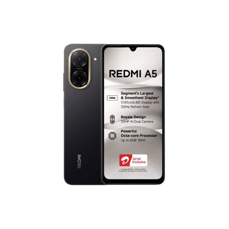 REDMI A5 4G (Just Black, 64 GB)  (3 GB RAM)