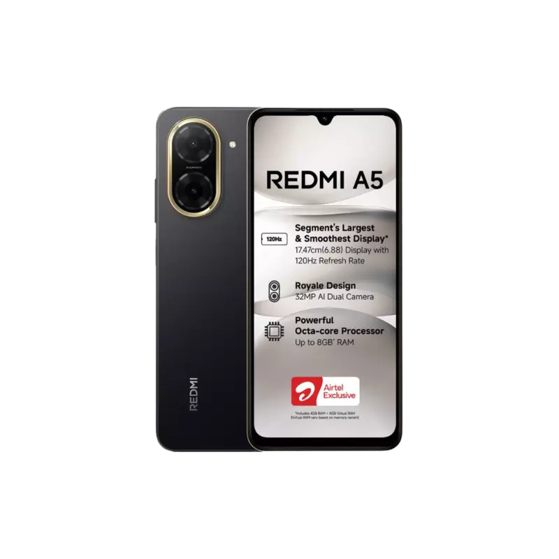 REDMI A5 4G (Just Black, 64 GB) (3 GB RAM)