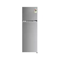 LG 272L Double Door Refrigerator, Convertible, Multi Air Flow, Shiny Steel, 2 Star