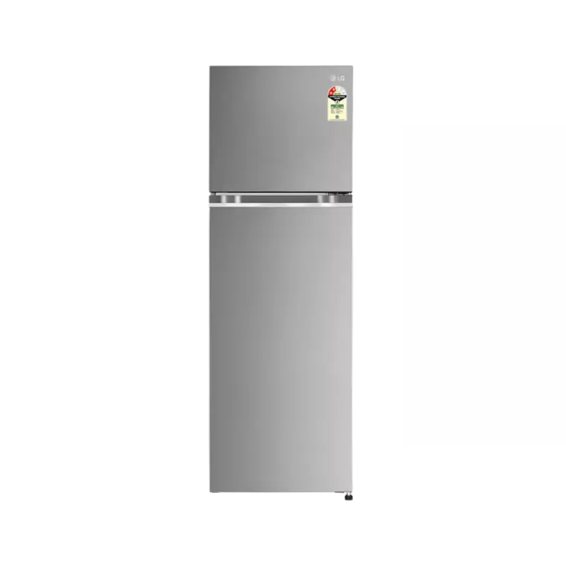 LG 272L Double Door Refrigerator, Convertible, Multi Air Flow, Shiny Steel, 2 Star