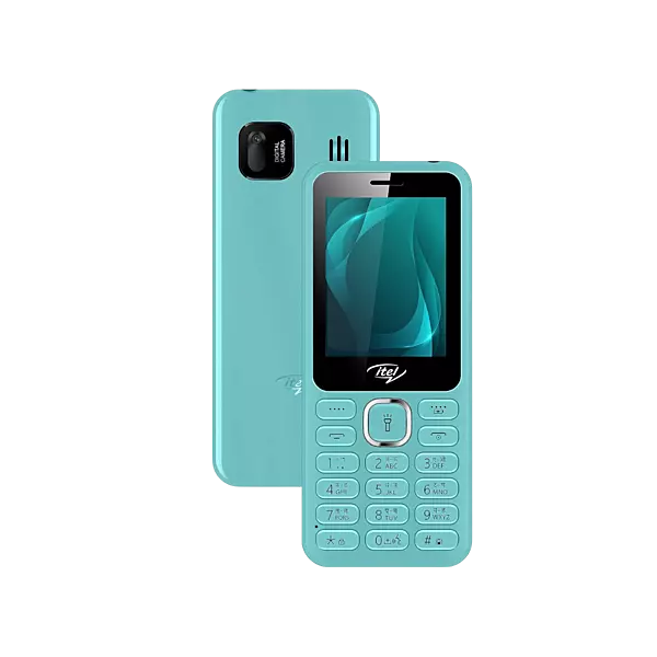 itel it5027 Keypad Mobile Phone with 2.4 inch Display Size |11mm Slim Body| 1200 mAh Battery| King Voice | Light Green
