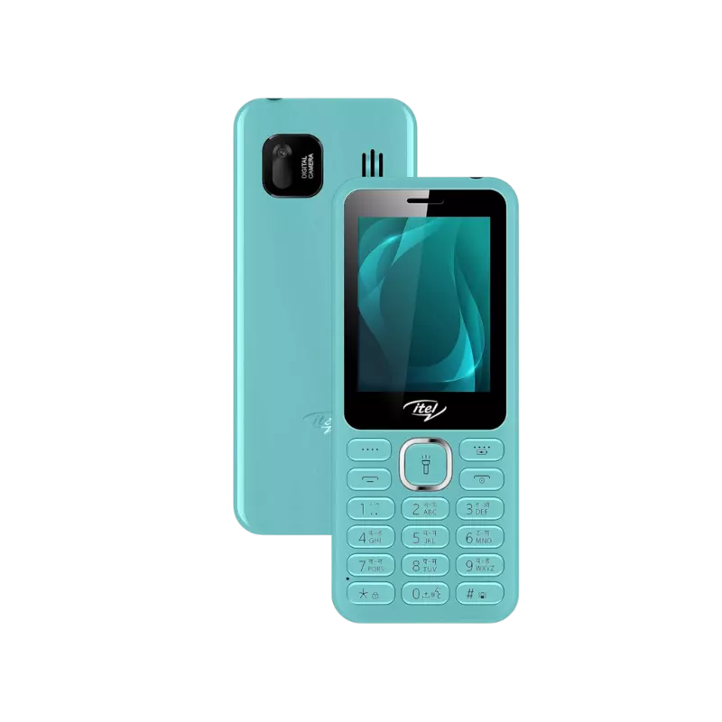 itel it5027 Keypad Mobile Phone with 2.4 inch Display Size |11mm Slim Body| 1200 mAh Battery| King Voice | Light Green