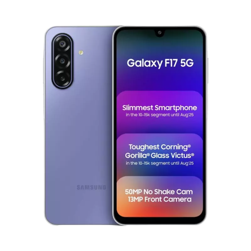 Samsung Galaxy F17 5G (Voilet Pop, 128 GB)  (4 GB RAM)