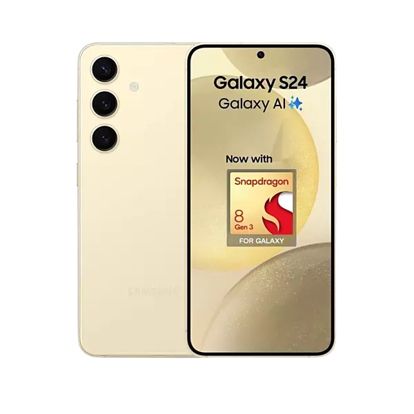 SAMSUNG Galaxy S24 5G (Amber Yellow, 256 GB) (8 GB RAM)