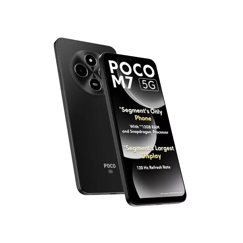POCO M7 5G (Satin Black, 128 GB) (8 GB RAM)