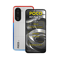 POCO M7 Plus 5G (Chrome Silver, 128 GB)  (8 GB RAM)