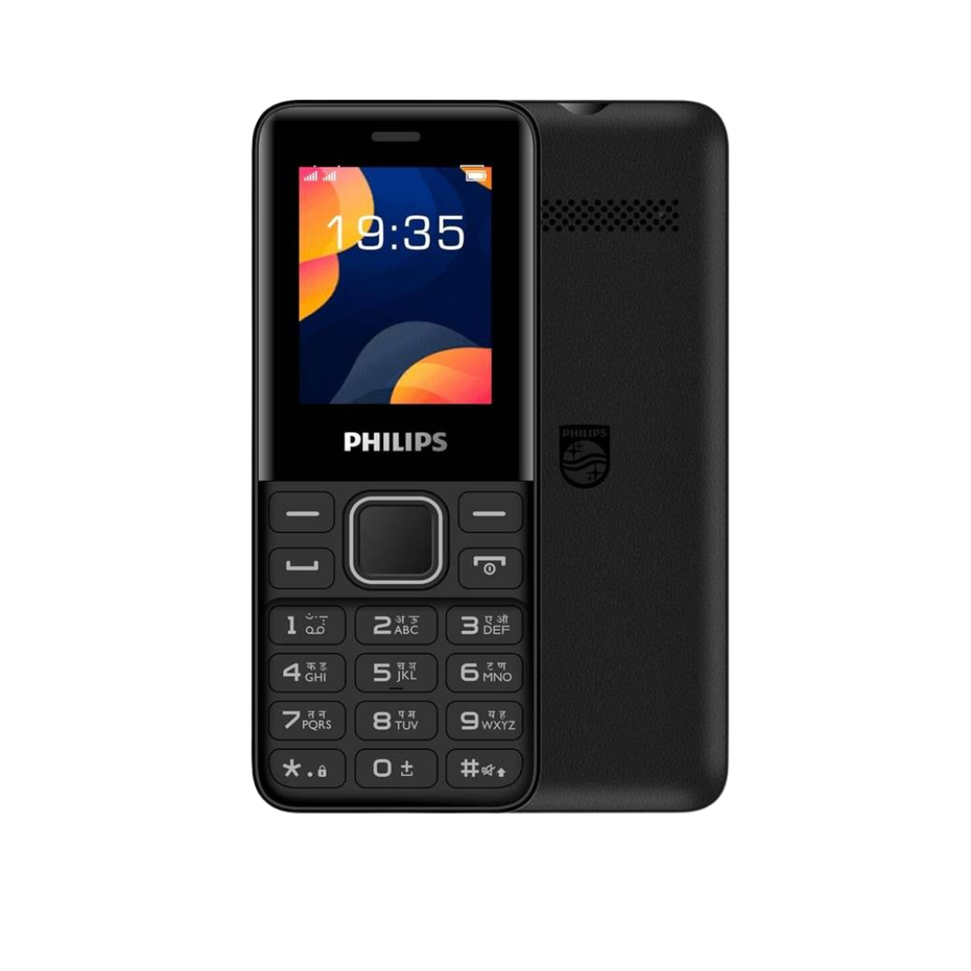 Philips All-New E2103 Sleek & Stylish |Keypad Mobile with 1.77" Screen|1000 MAH Battery | 2030mm Speaker| Wireless FM | Bright Torch