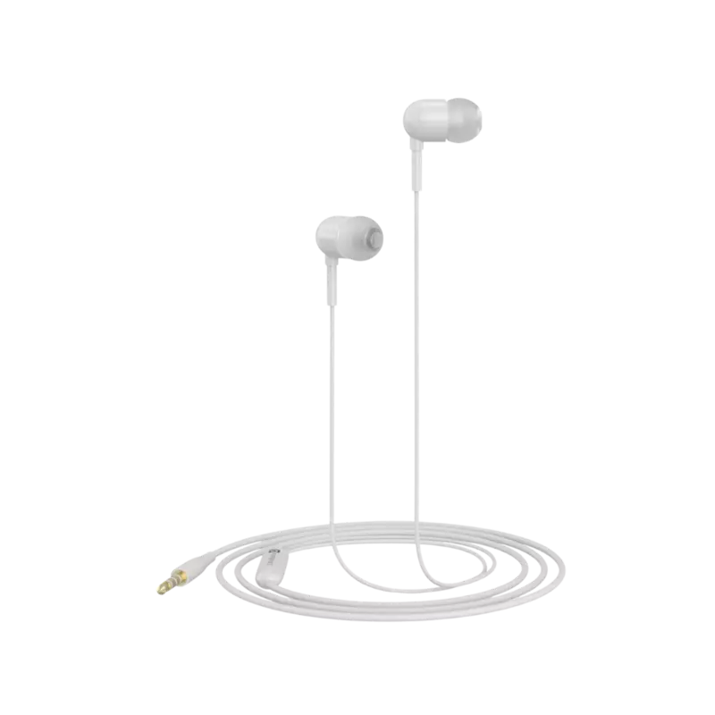 Portronics Conch 50 in-Ear Wired Earphone with Mic, 3.5mm Audio Jack(White)