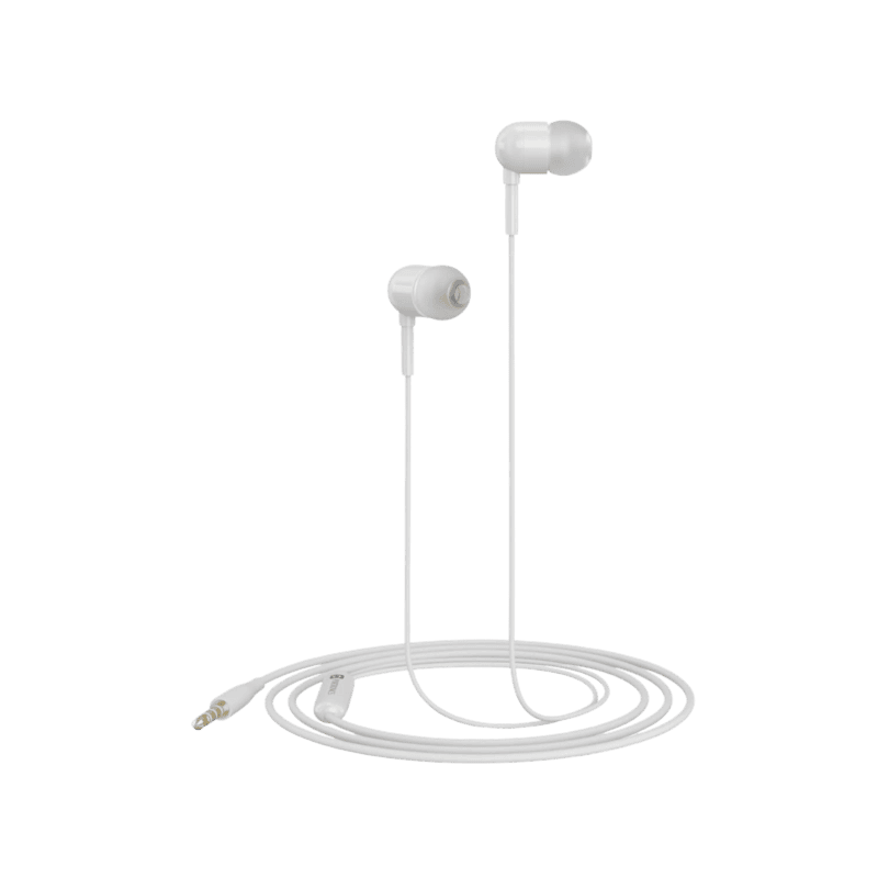 Portronics Conch 50 in-Ear Wired Earphone with Mic, 3.5mm Audio Jack(White)