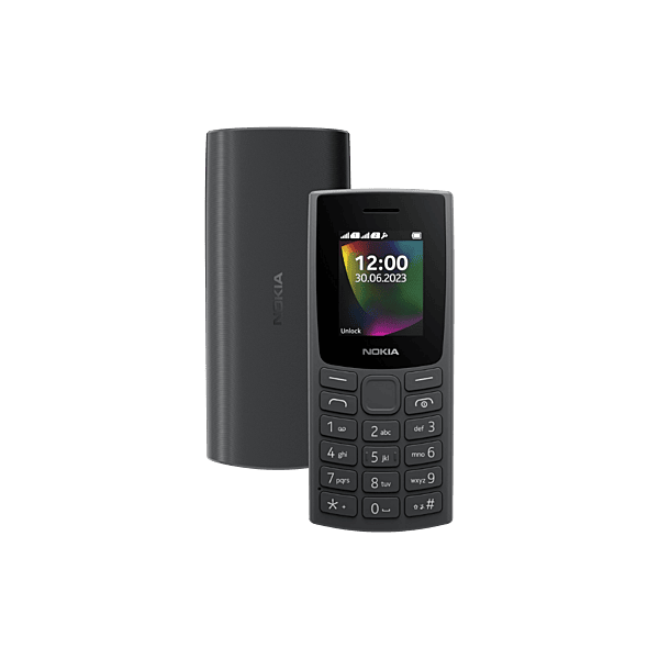 Nokia 106 Dual Sim (Charcoal) with charger