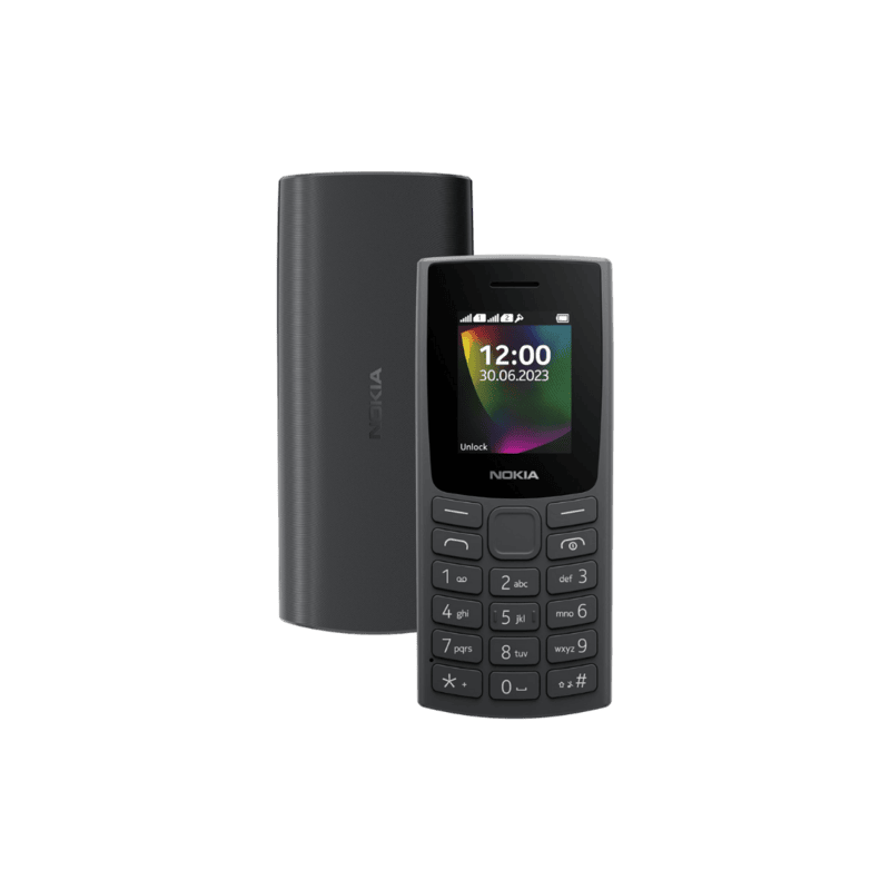 Nokia 106 Dual Sim (Charcoal) with charger