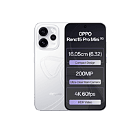 OPPO Reno15 5G (Glacier White, 256 GB) (8GB RAM)