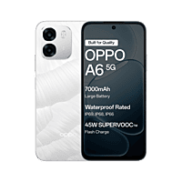OPPO A6 5G (Ice White, 128 GB) (4 GB RAM)