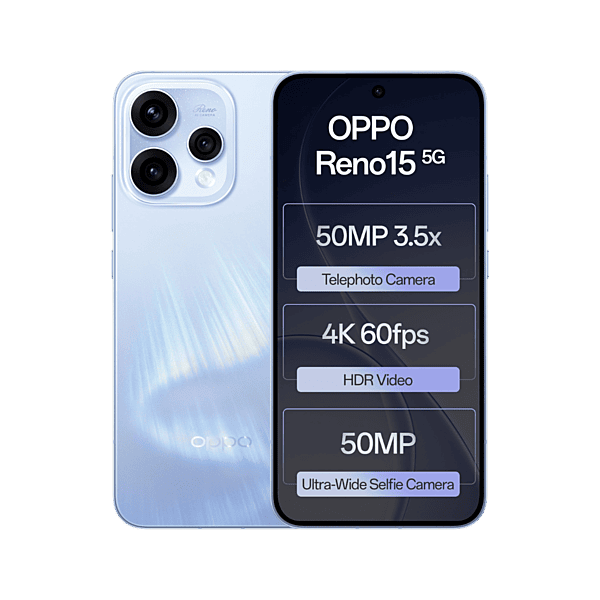OPPO Reno15 5G (Aurora Blue, 256 GB) (12 GB RAM)