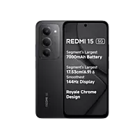Redmi 15 5G 256 GB, 8 GB RAM, Midnight Black