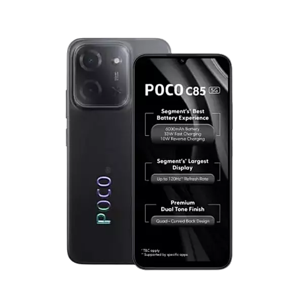 Poco C85 5G Power Black 4GB RAM 128GB ROM