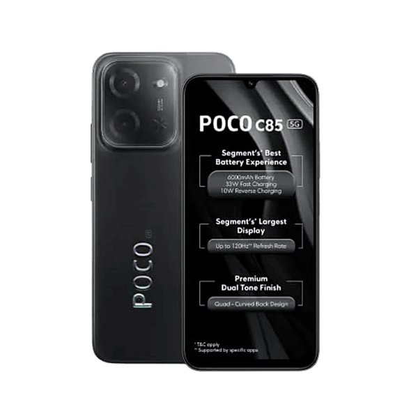 Poco C85 5G Power Black 4GB RAM 128GB ROM