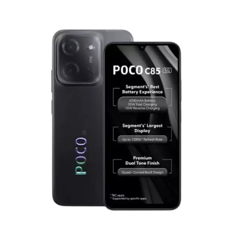 Poco C85 5G Power Black 4GB RAM 128GB ROM