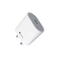 Portronics Adapto 20 Type C (White)  (20W Fast PD/Type C Adapter Charger)