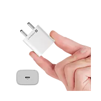 Portronics Adapto 25 Plus 25W Type C PD  (White)Superfast Slim Mobile Charging Adaptor,GaN Technology