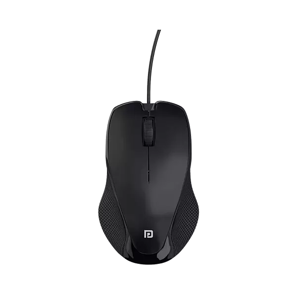 Portronics Toad 101 Wired Optical Mouse(Black) with 1200 DPI, 1.25M Cable Length, 30Lakhs Click Life