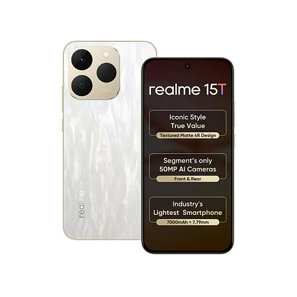 realme 15T 5G Smartphone (8+128GB) Flowing Silver