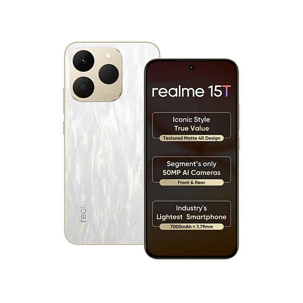 realme 15T 5G Smartphone (8+128GB) Flowing Silver