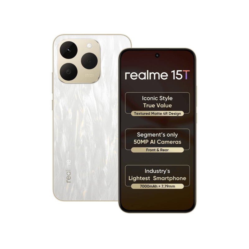 realme 15T 5G Smartphone (8+128GB) Flowing Silver