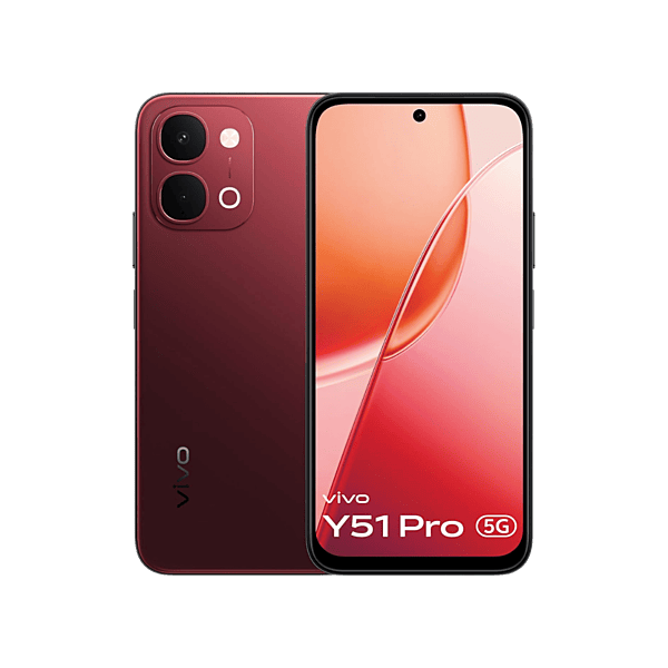 vivo Y51 Pro 5G (Festive Red, 8GB RAM, 128GB Storage)