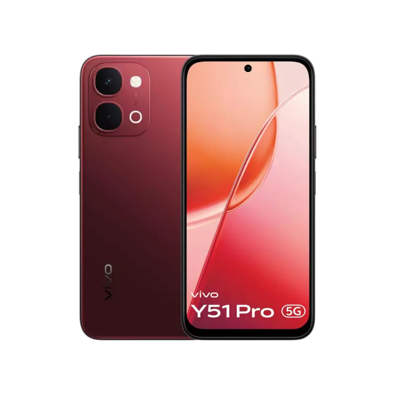 vivo Y51 Pro 5G (Festive Red, 8GB RAM, 128GB Storage)