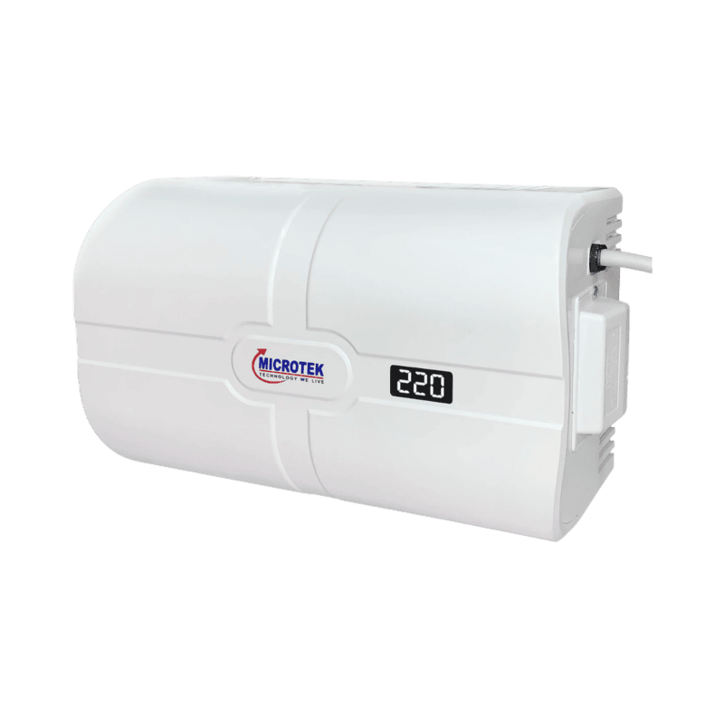Microtek SMART EM4160+ Automatic Voltage Stabilizer for AC Up to 1.5 Ton Working Power 160V - 285 (White)
