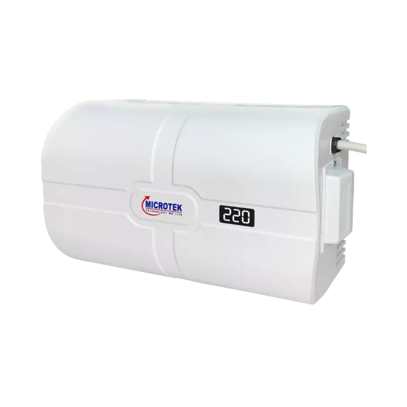 Microtek SMART EM4160+ Automatic Voltage Stabilizer for AC Up to 1.5 Ton Working Power 160V - 285 (White)