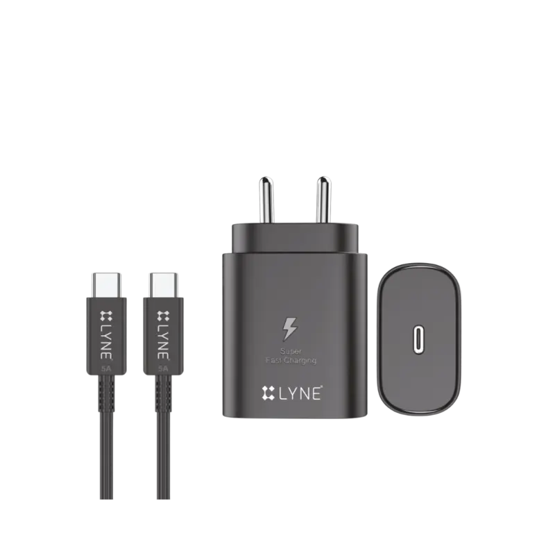 Lyne Chamber 22c  (25W PD Charger with Type-C to C Cable) | Startup-5