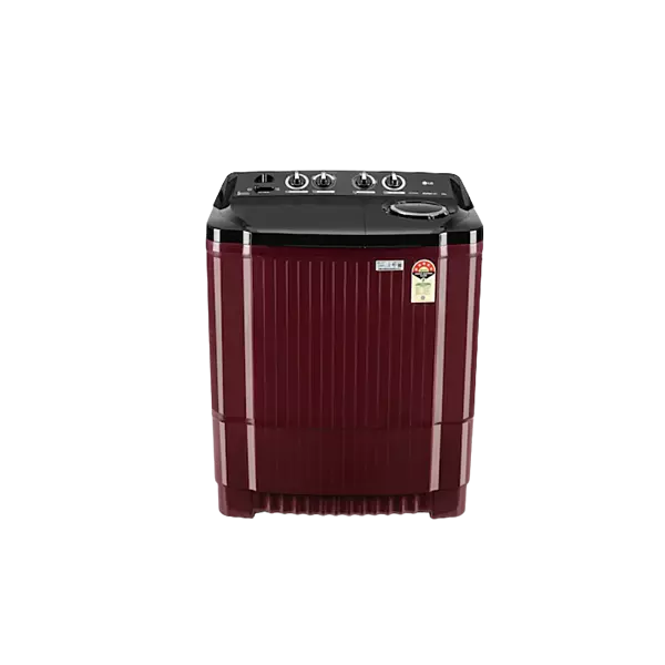 LG 11.5Kg Semi Automatic Washing Machine, Roller Jet Pulsator + Soak, Full Burgundy, 5 Star