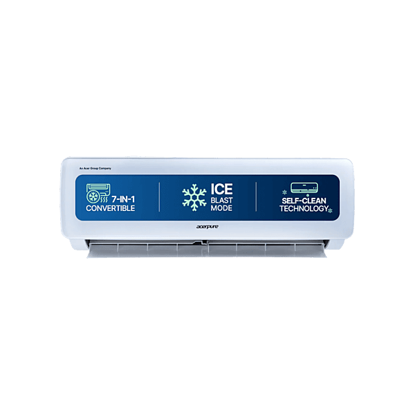 Acerpure Chill Neo 1 Ton 3 Star Inverter Split AC (2026 Model) | Energy Efficient 7-in-1 Convertible |Cools at 58°C | Ice Blast | 4 Ways swing | Copper Condenser | Self Cleaning | Dust Filter