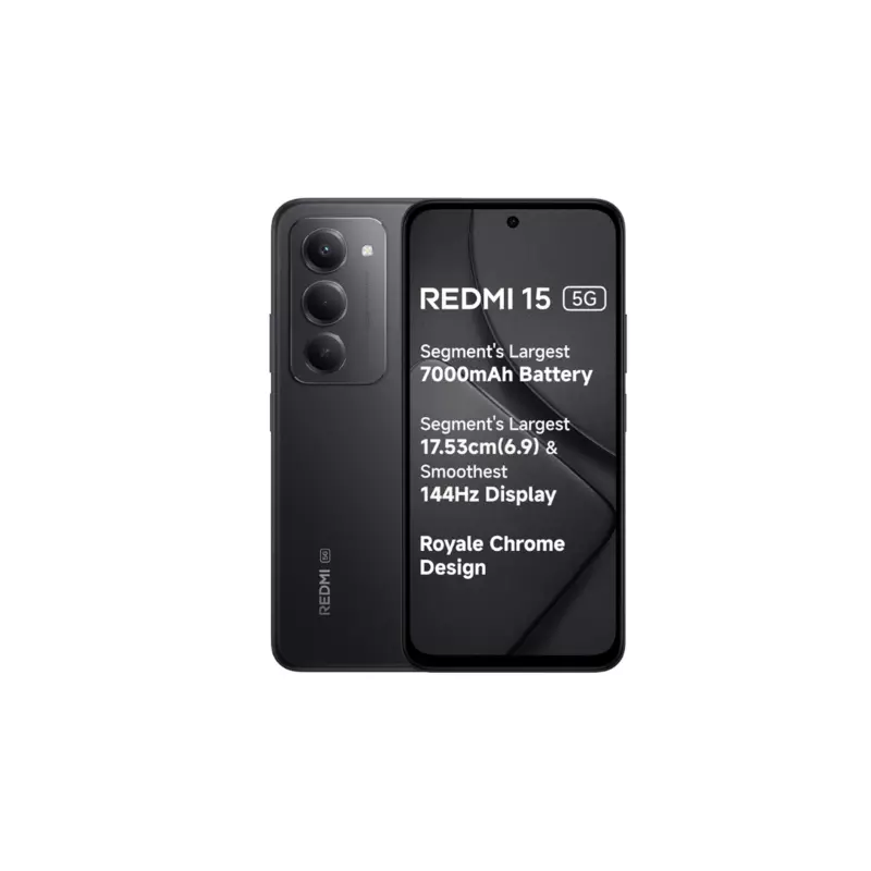 REDMI 15 5G (Midnight Black, 128 GB) (6 GB RAM)