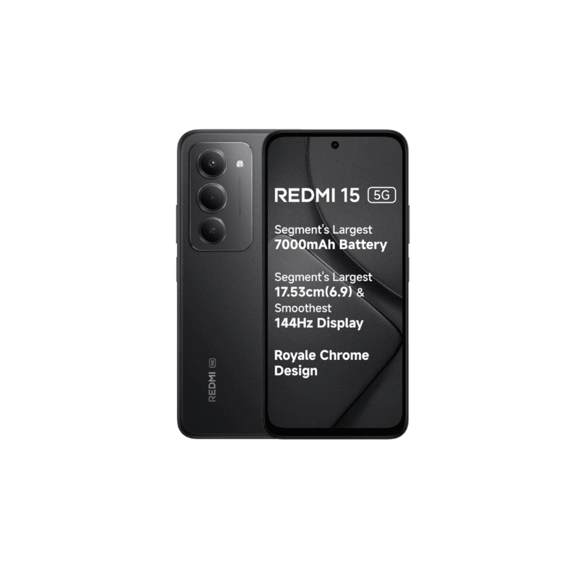 REDMI 15 5G (Midnight Black, 128 GB) (6 GB RAM)