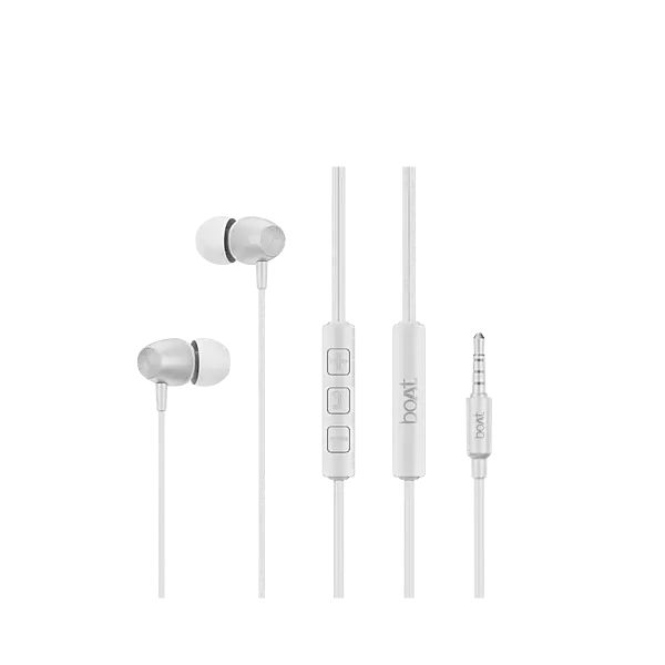 boAt Bassheads 55 Wired Earphones (White)