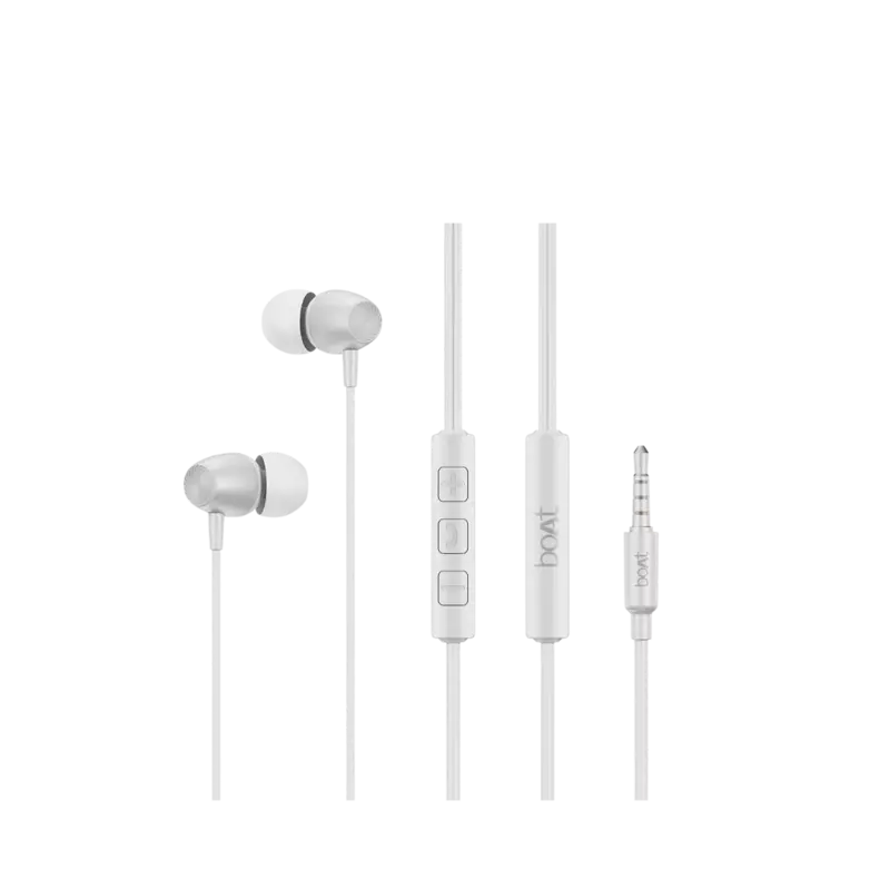 boAt Bassheads 55 Wired Earphones (White)