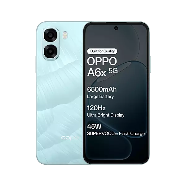 OPPO A6x 5G (Ice Blue, 64 GB) (4 GB RAM)