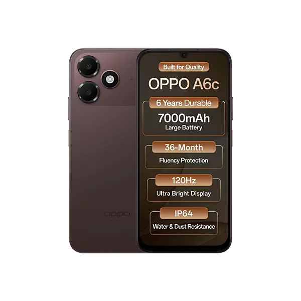 OPPO A6c 4G (Stone Brown, 64 GB) (4 GB RAM)