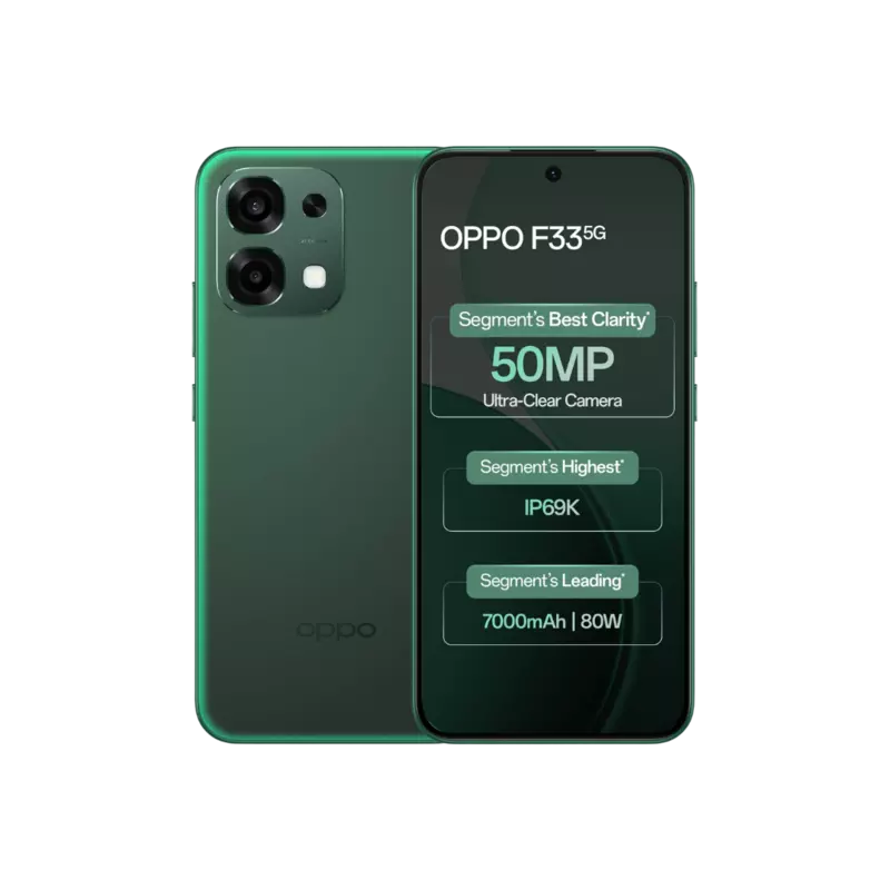 OPPO F33 5G (Forest Green, 256 GB) (8 GB RAM)