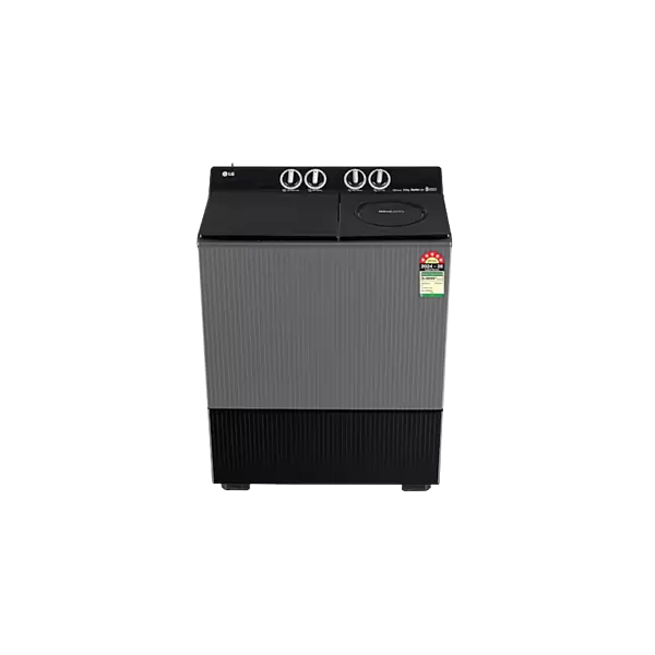 LG 9 KG Semi Automatic Washing Machine with Roller Jet Pulsator+, Rat Away technology, Wind Jet Dry+ Technology, Middle Black, 5 Star