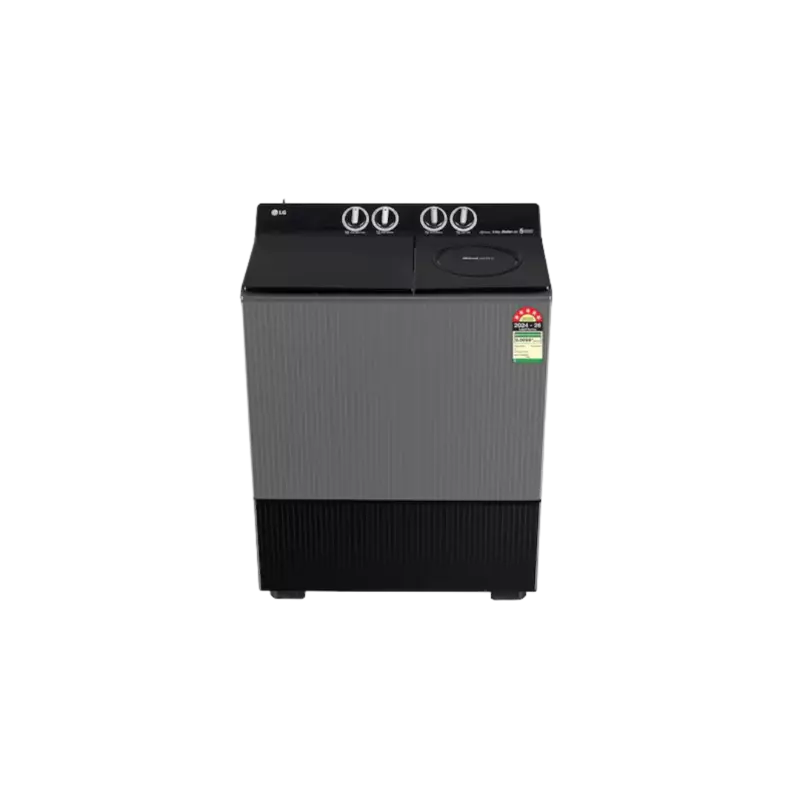 LG 9 KG Semi Automatic Washing Machine with Roller Jet Pulsator+, Rat Away technology, Wind Jet Dry+ Technology, Middle Black, 5 Star
