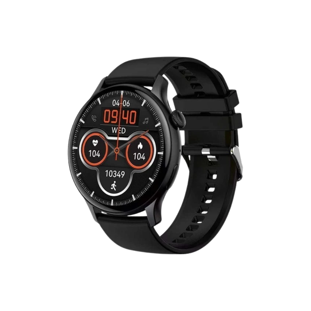 Pebble Polar Max BT Calling Smart Watch 1.5 True HD Display Premium Build Smart Watch (BLACK)