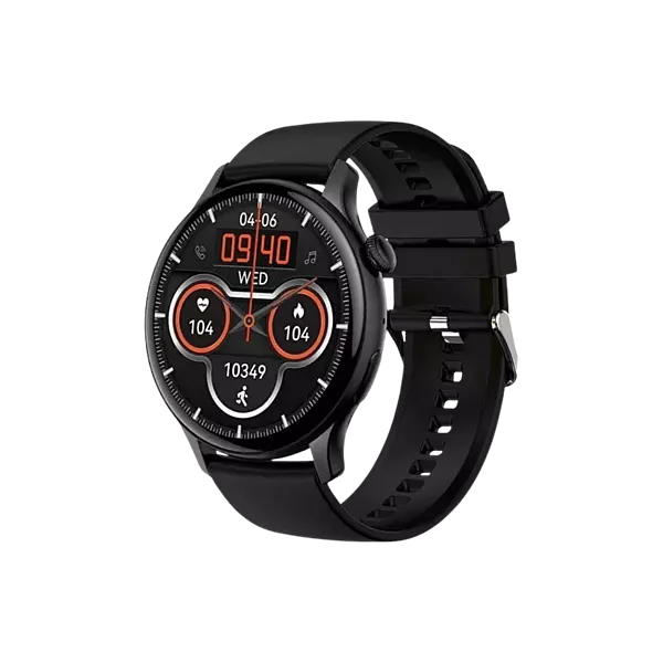 Pebble Polar Max BT Calling Smart Watch 1.5 True HD Display Premium Build Smart Watch (BLACK)