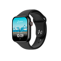Pebble Active 1.83" HD Display, BT Calling, Health Suite, Smart Calculator Smartwatch (JET BLACK Strap, Free Size)