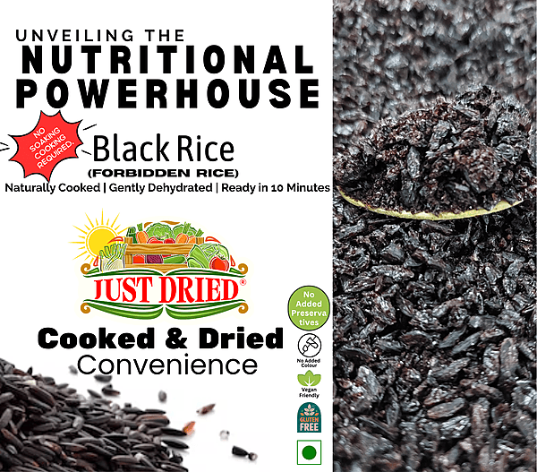 Cooked and Dried Black Rice